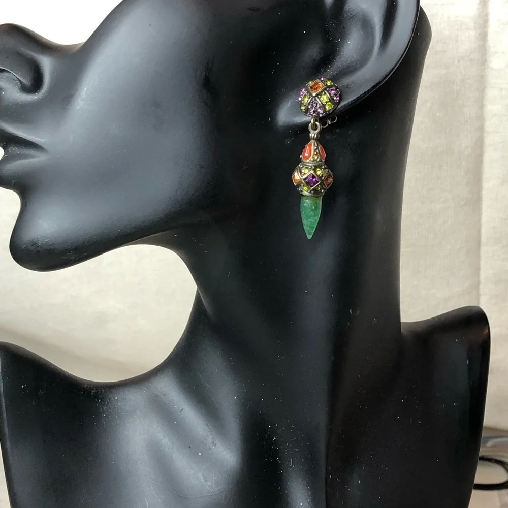 HEIDI DAUS Elegant Multicolor Drop Earrings - Picture 3 of 17